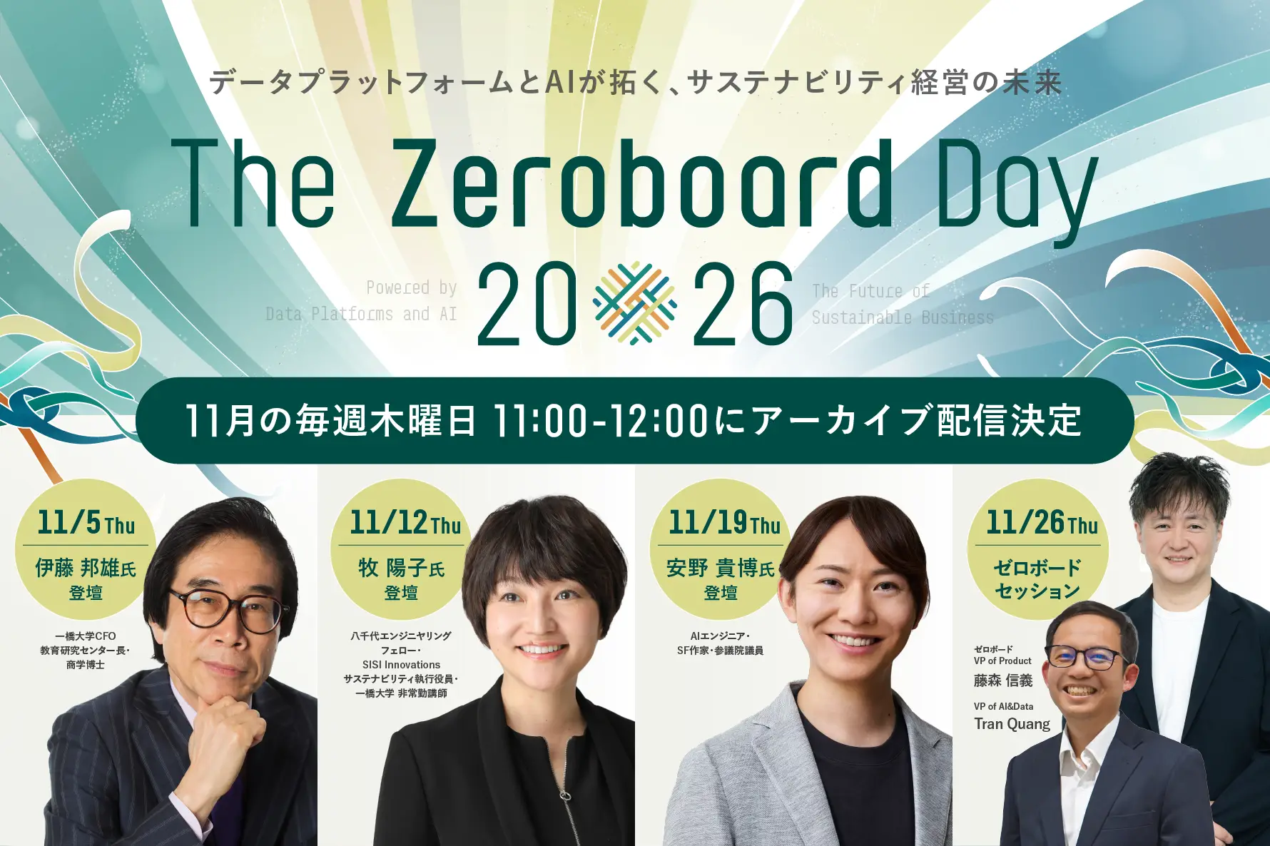【視聴者満足度約93％】データプラットフォーム×AIによるサステナビリティ経営を示した「The Zeroboard Day 2026」、11月5日よりアーカイブ配信を開始